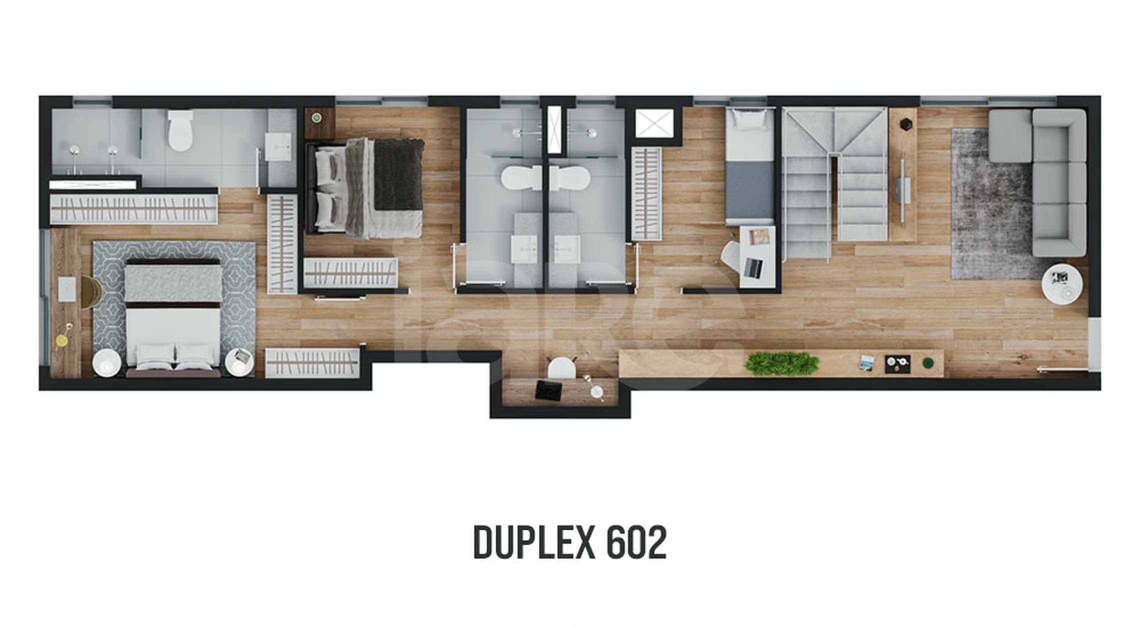 Planta — Cobertura Duplex 142,08 m²