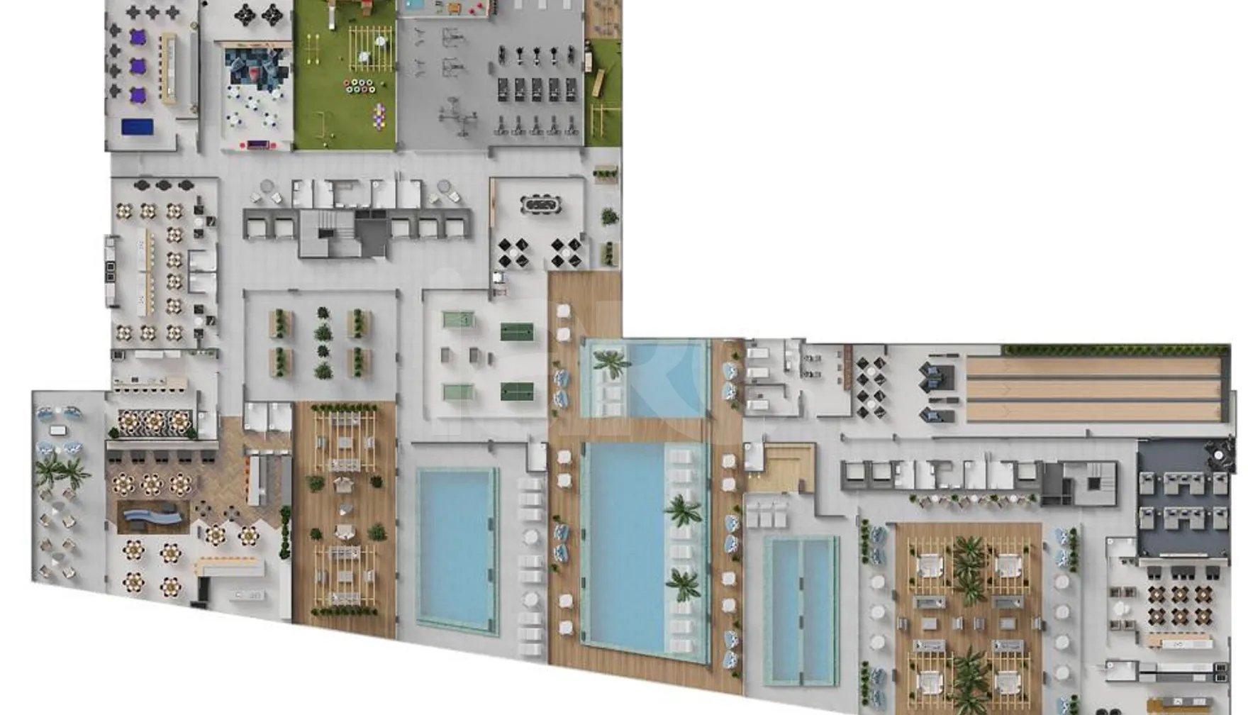 Planta — Pavimento lazer