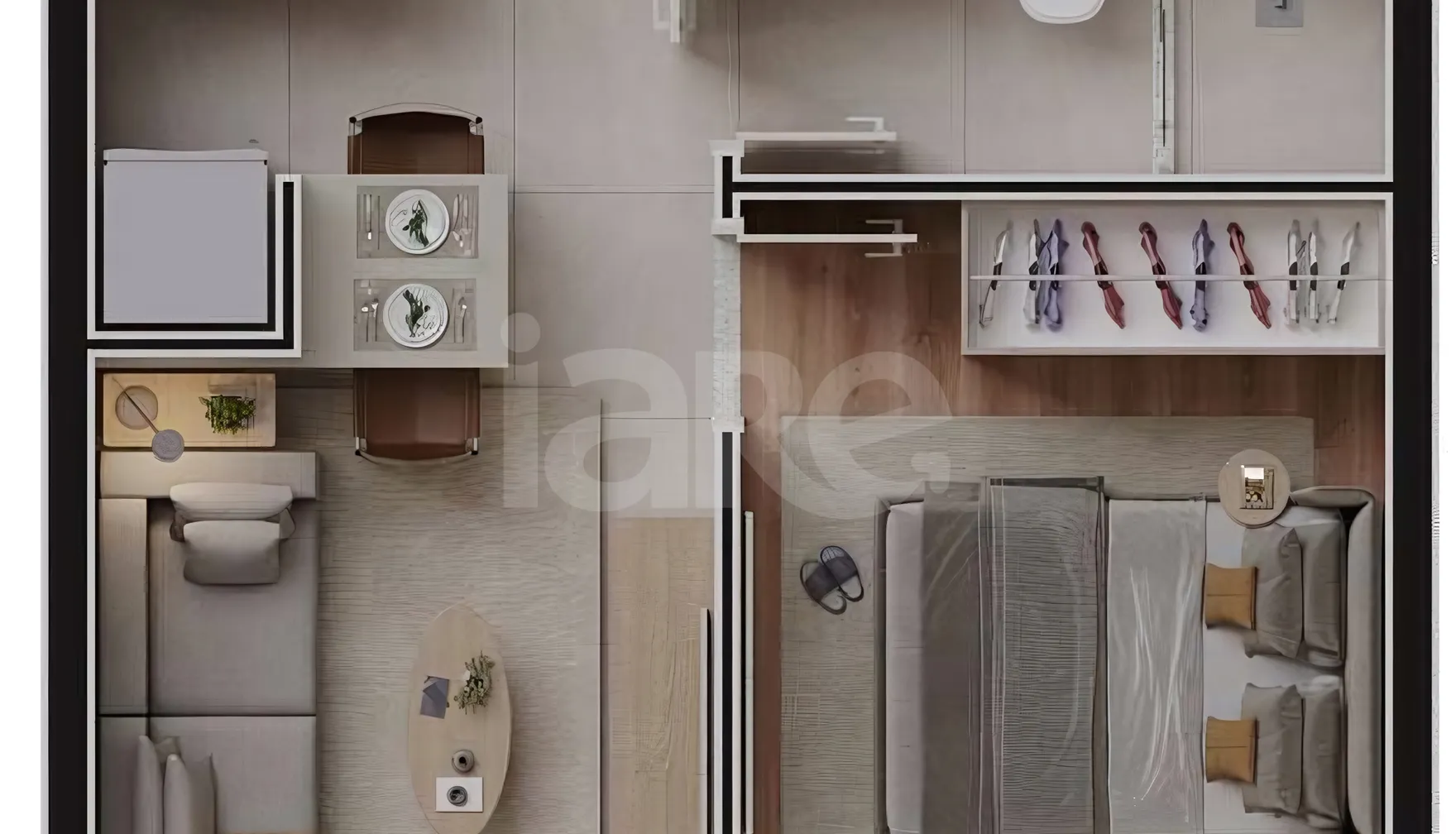Planta — Apartamento 25,05 m²