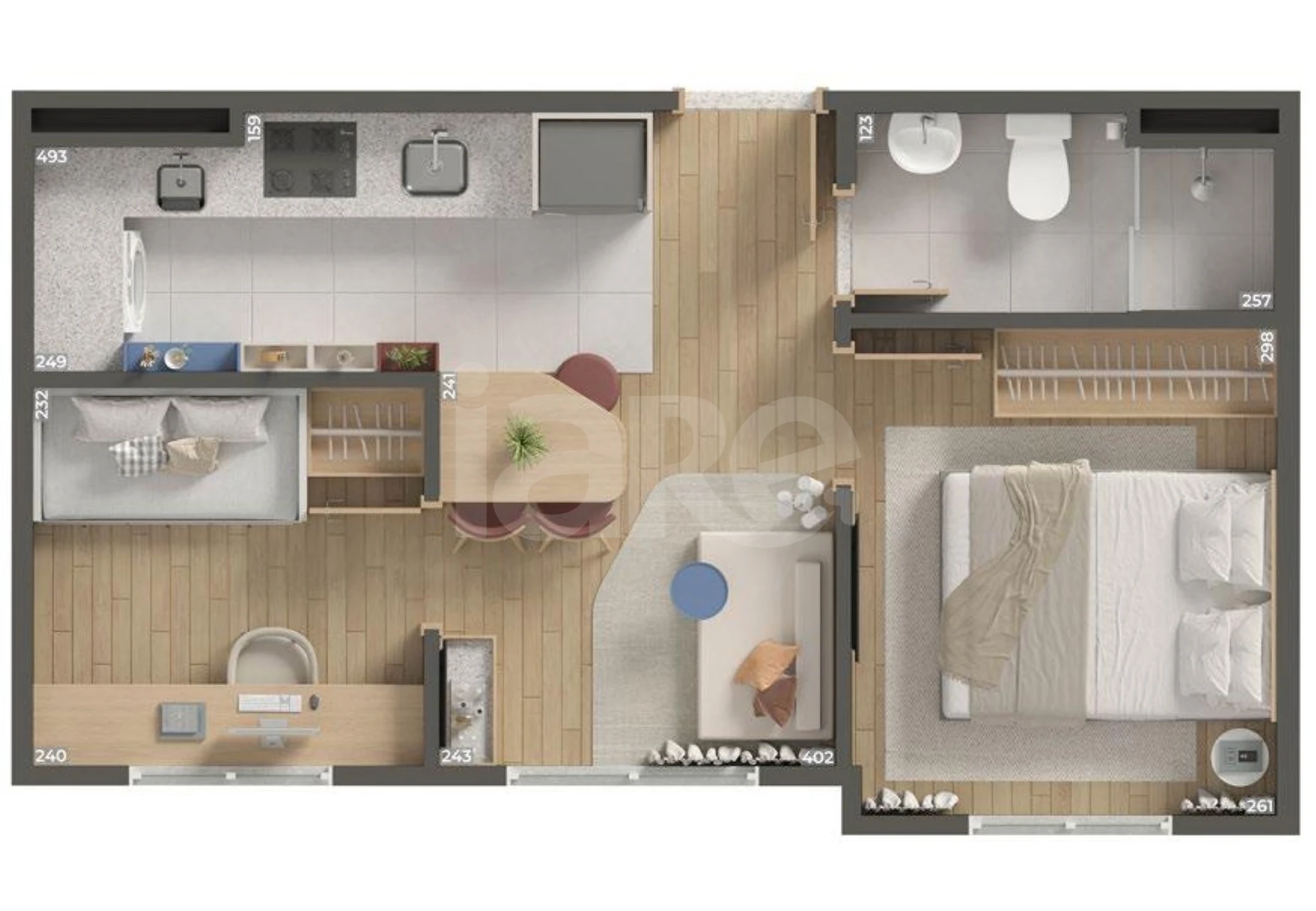 Planta — Garden 33,61 m²