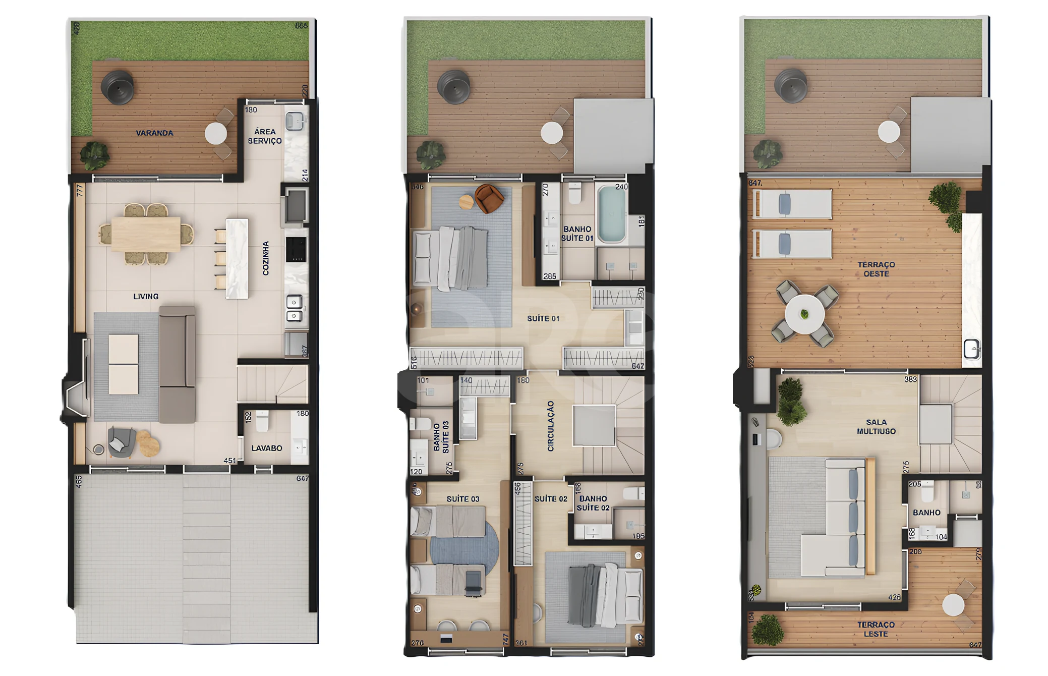 Planta — Casa em Condomínio 293,35 m²