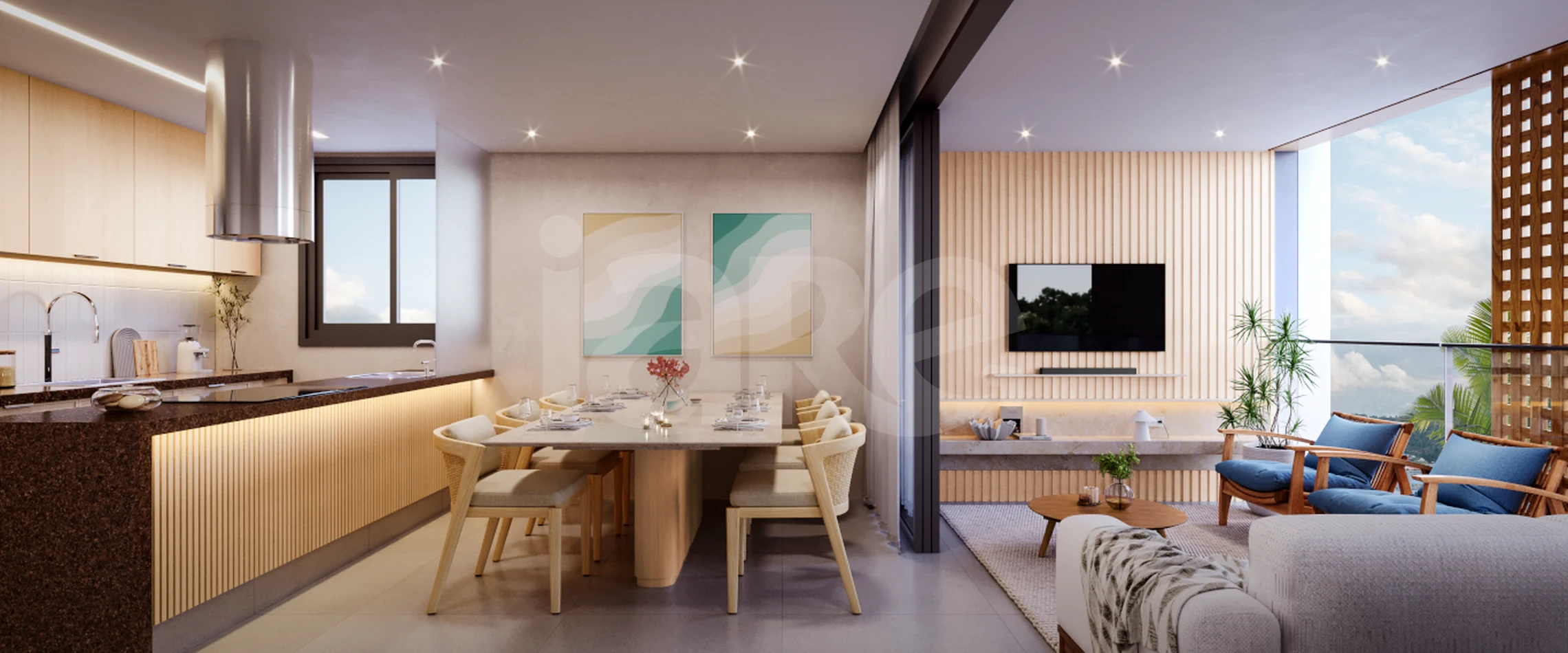Breeze Bacutia - Apartamento com 78,97 m², em Enseada Azul — foto 2