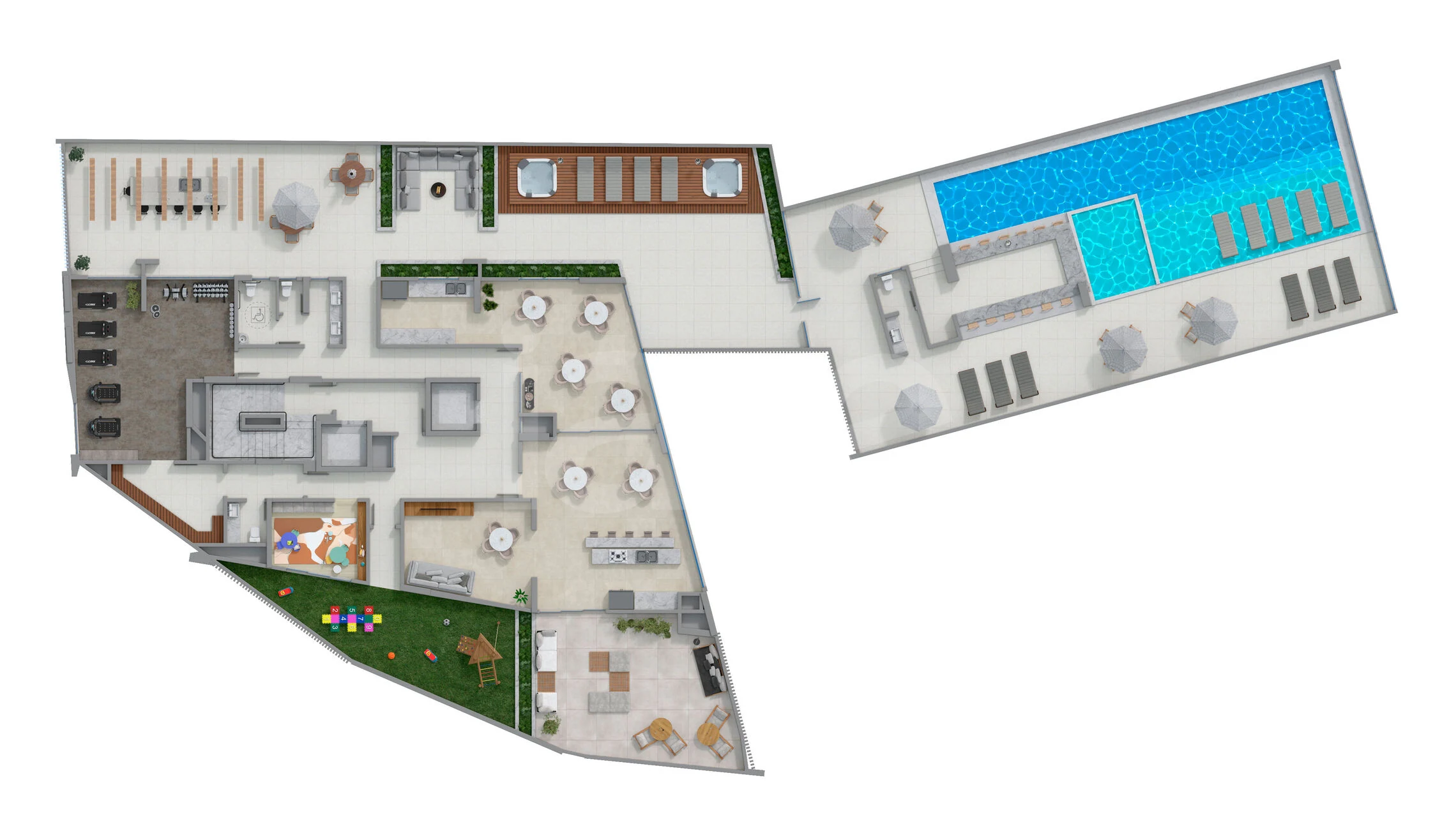 Planta — Pavimento lazer