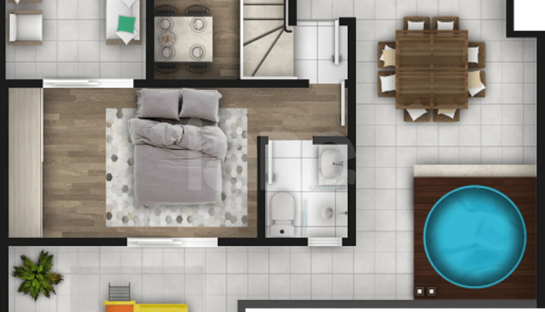 Planta — Cobertura Duplex 158,29 m²