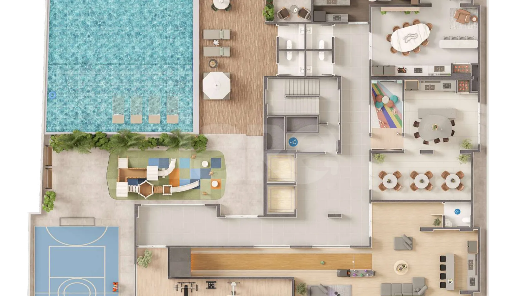 Planta — Pavimento lazer