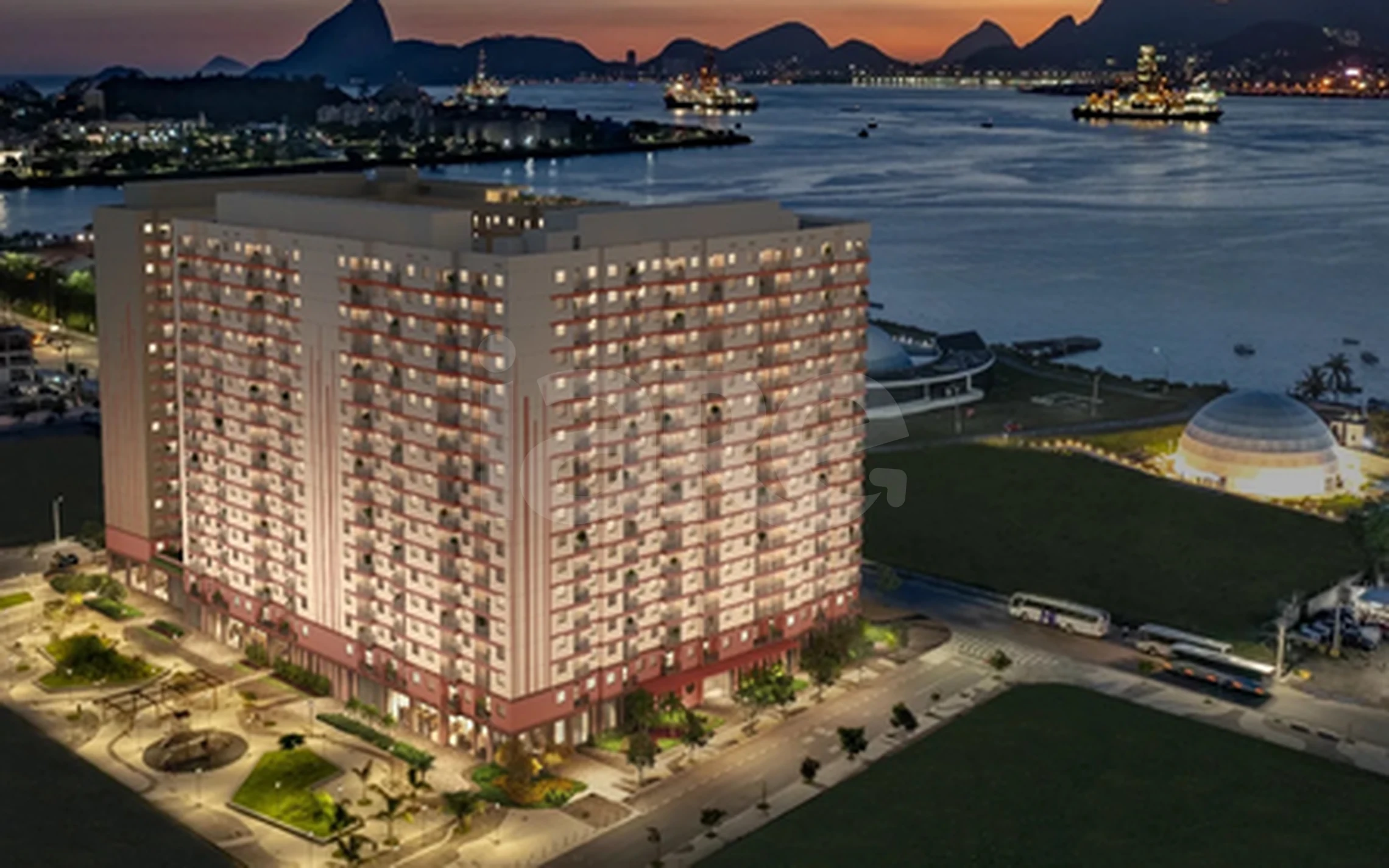 Orla Central - Apartamento com 31 m², em Centro — foto 1