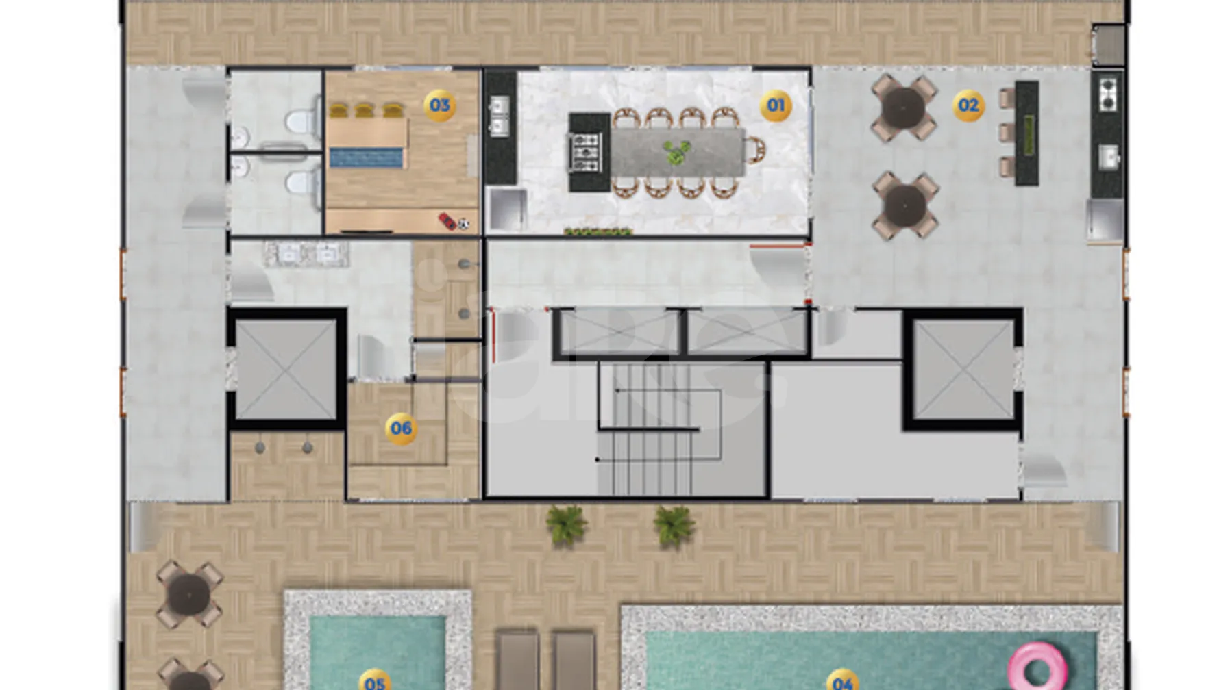 Planta — Pavimento rooftop