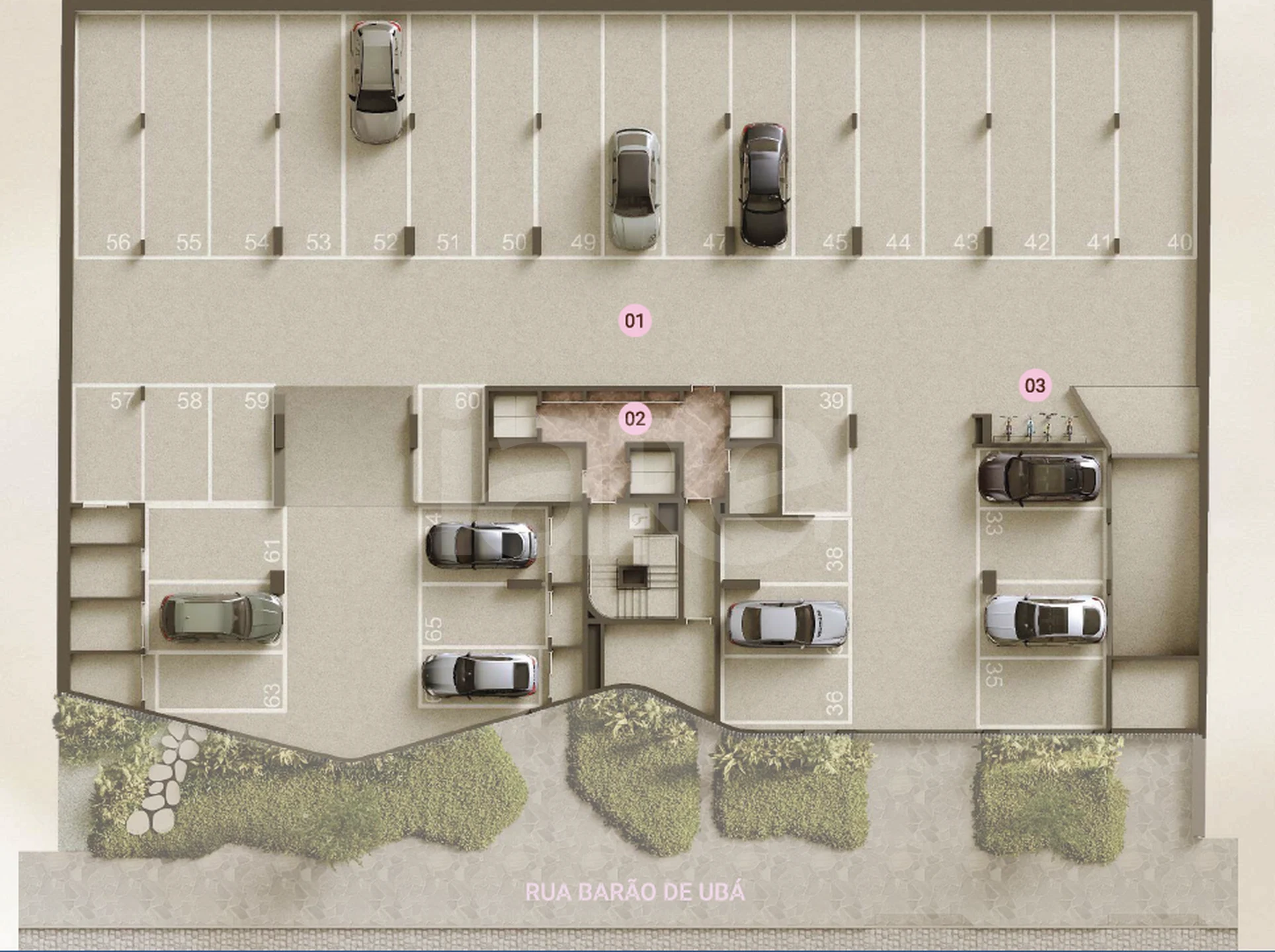 Planta — Pavimento garagem