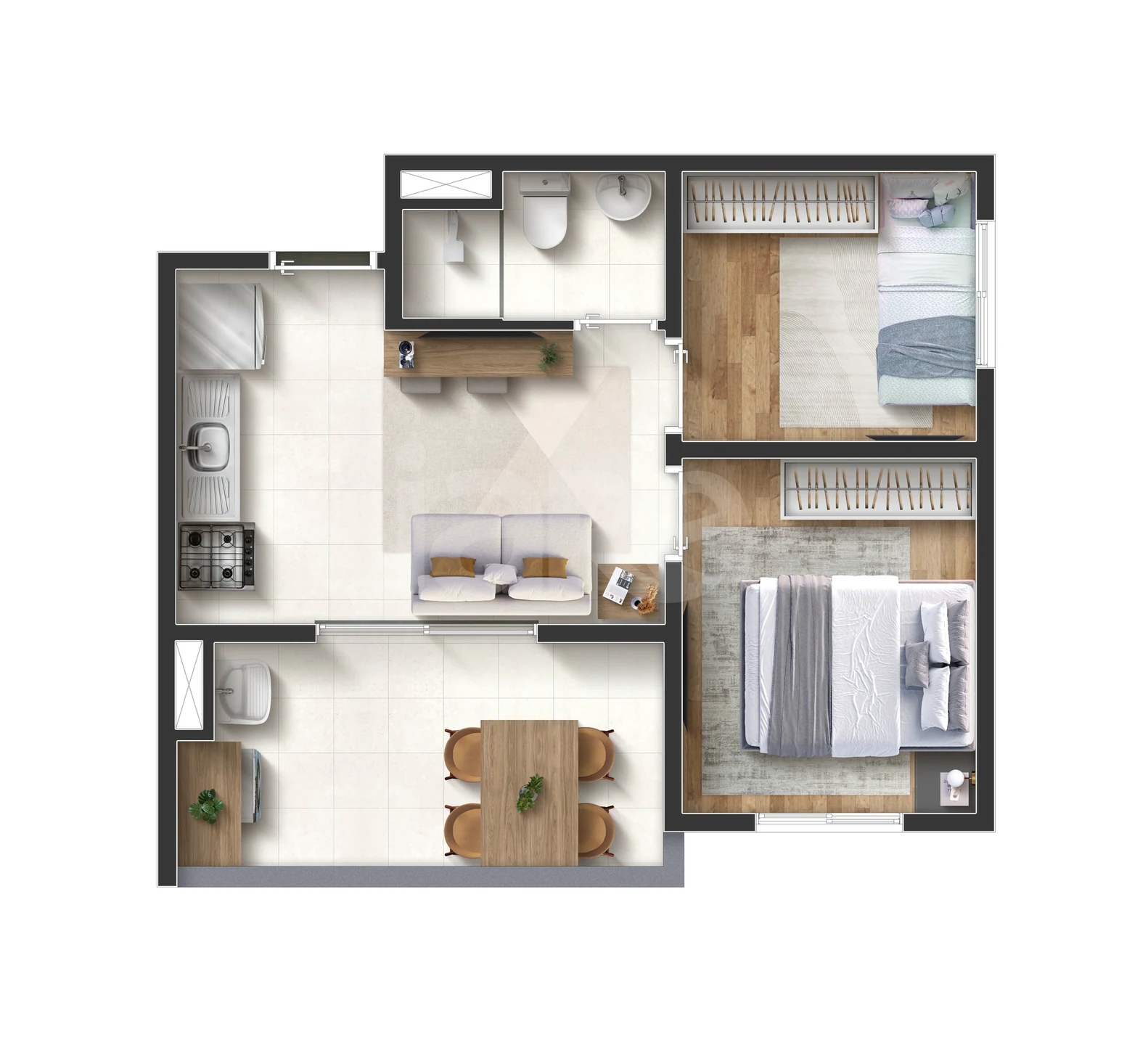 Planta — Garden 46,45 m²