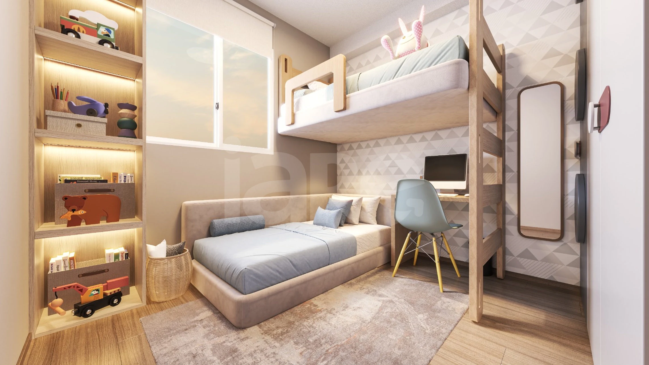 Campo do Cerrado - Apartamento com 38,37 m², em Vila das Flores — foto 4