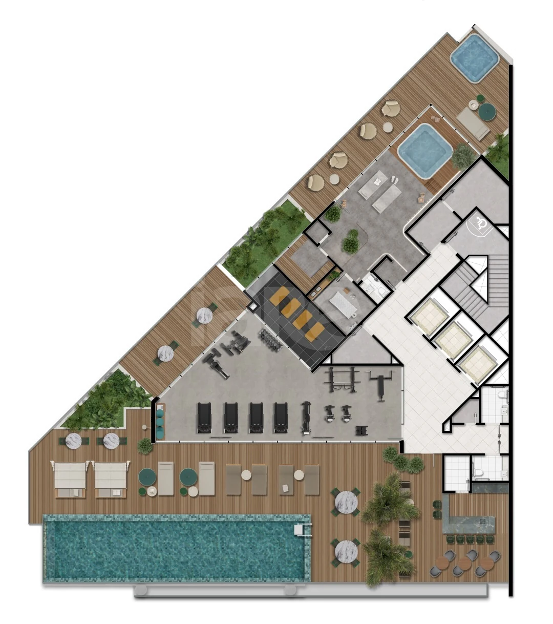 Planta — Pavimento rooftop