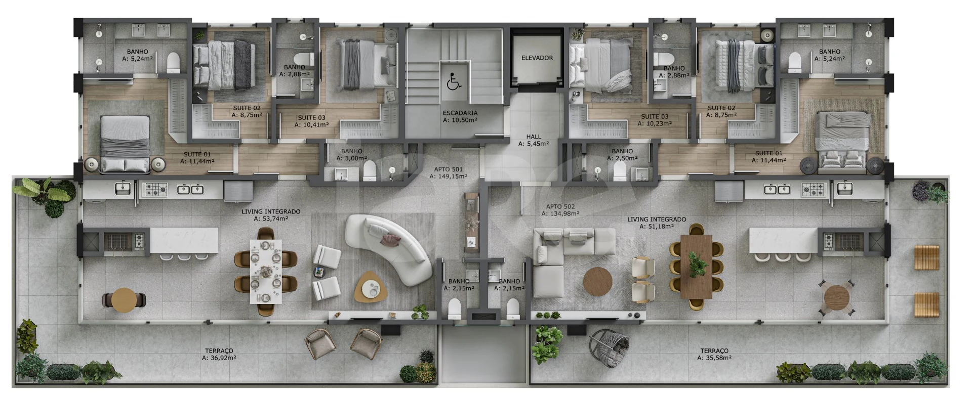 Planta — Pavimento 5
