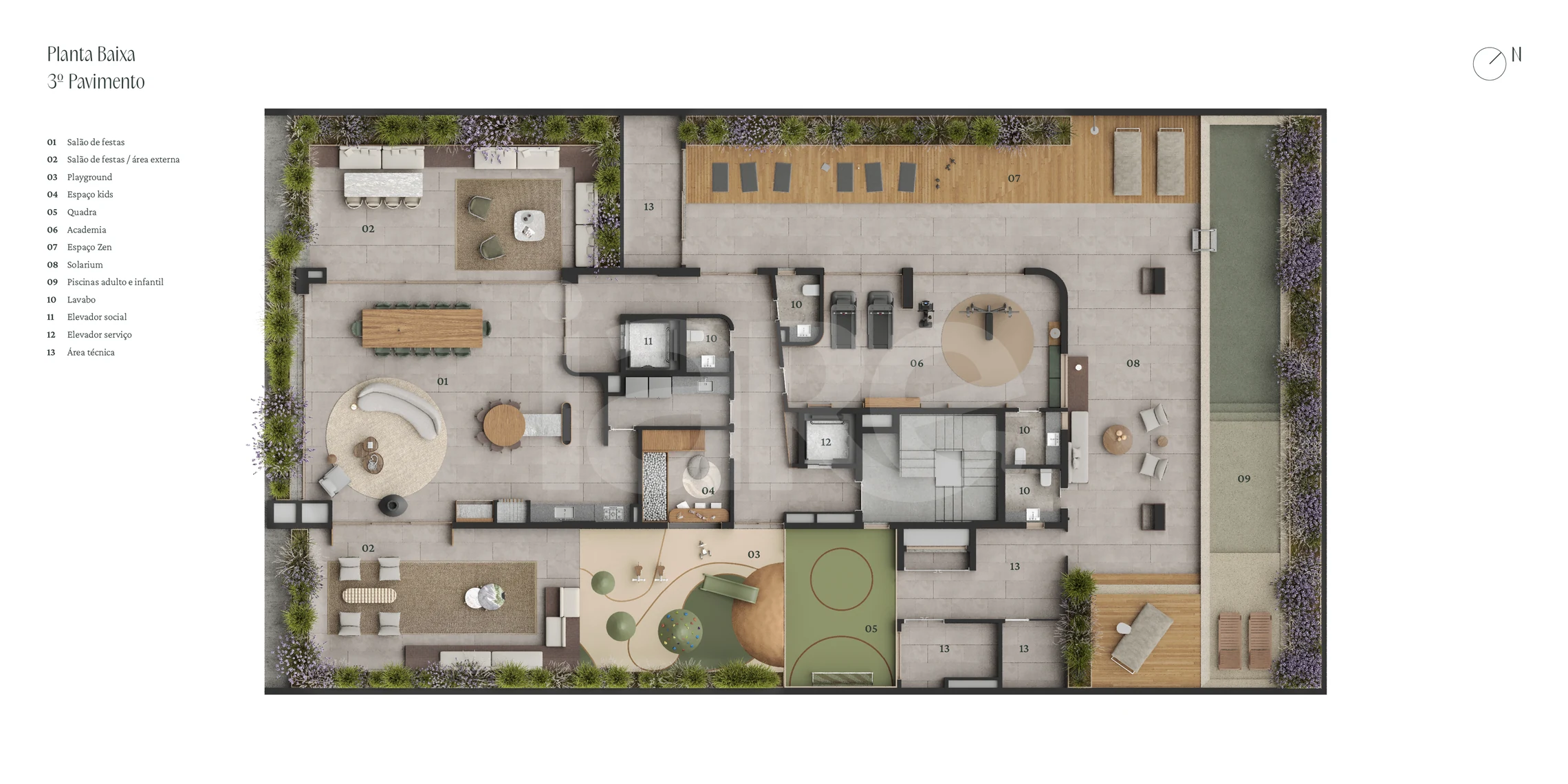 Planta — Planta 3º Pavimento