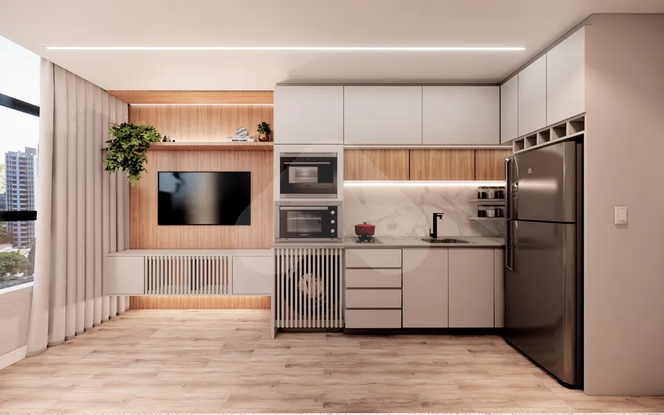 Smart Living Portão - Studio com 18,45 m², em Portão — foto 10
