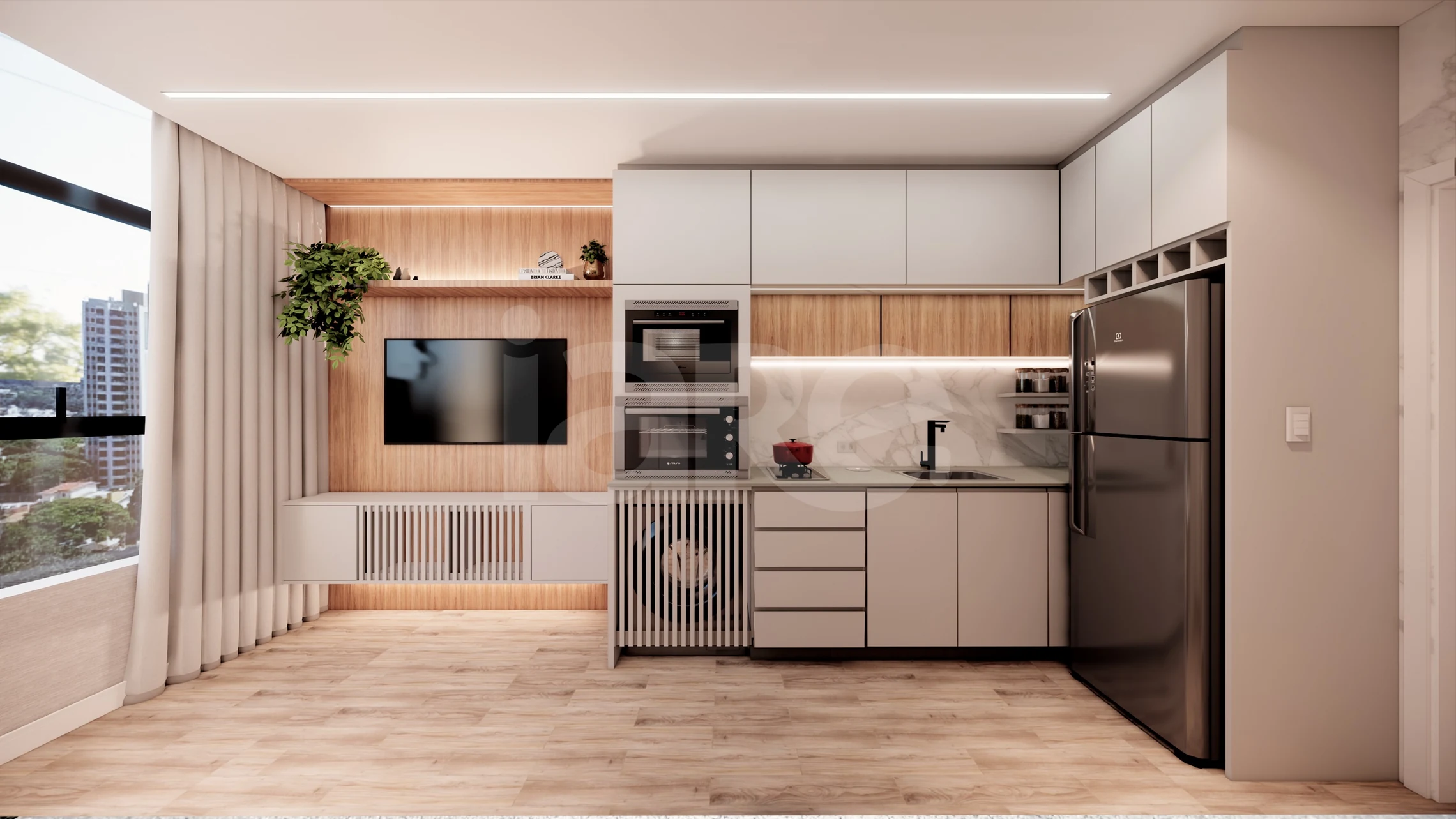 Smart Living Portão - Studio com 18,45 m², em Portão — foto 10