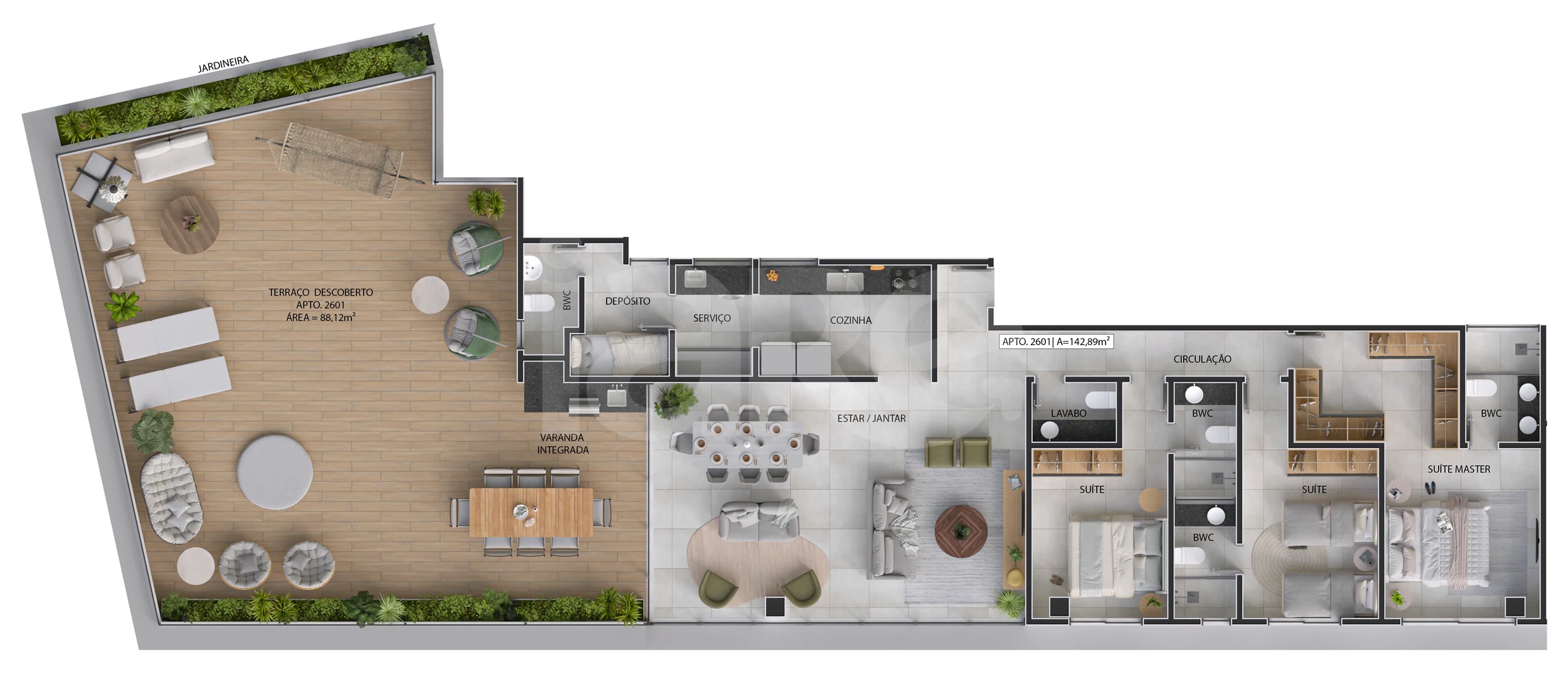 Planta — Garden 231,01 m²