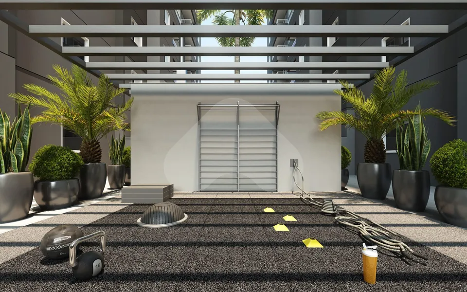 Vista Parque Clube II - Apartamento com 45 m², em Parque Assunção — foto 6