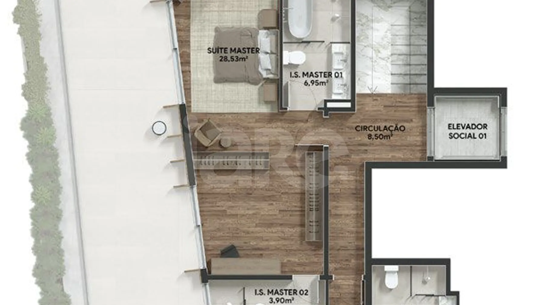 Planta — Apartamento 189,13 m²