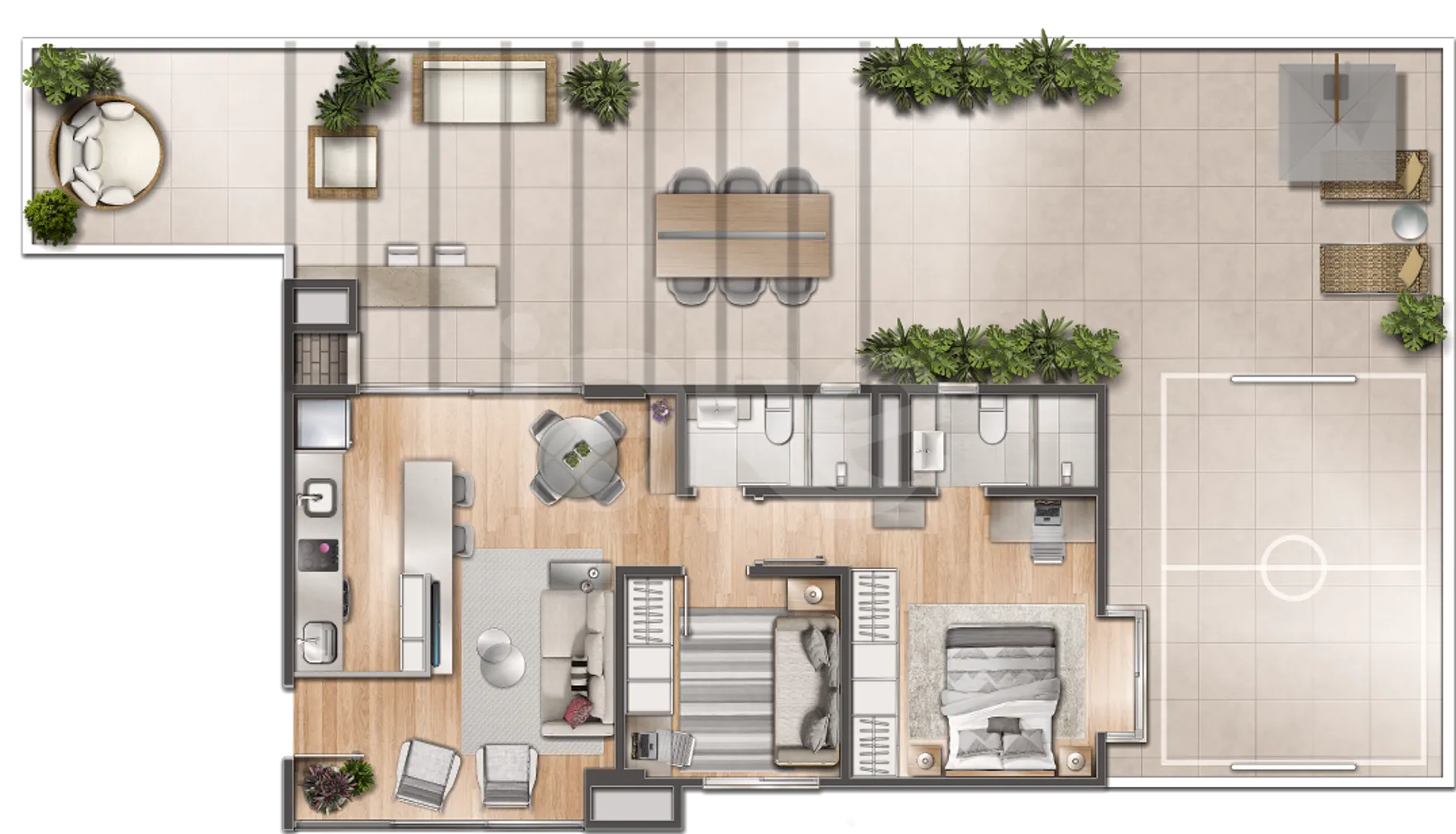 Planta — Garden 157,21 m²