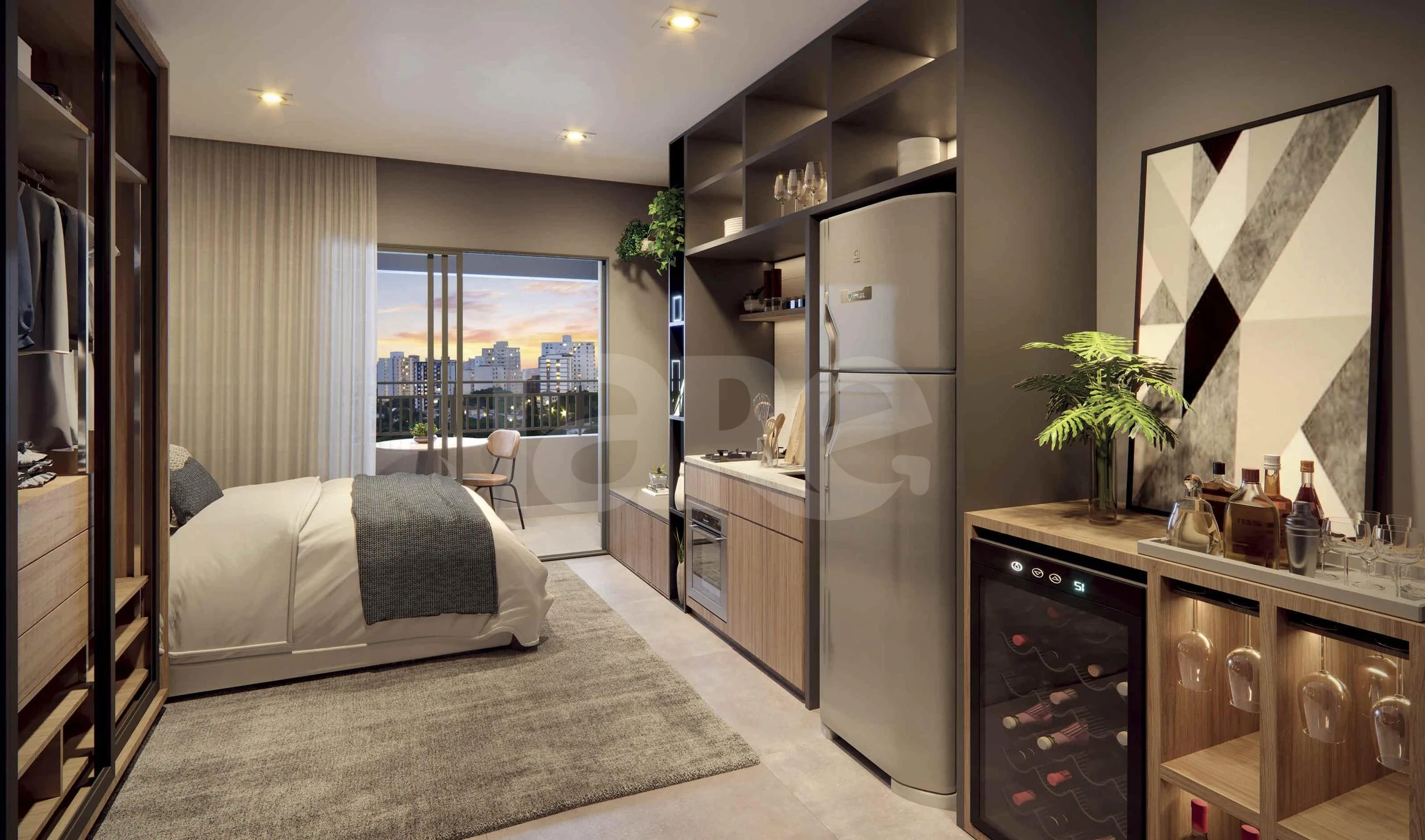 Raízes Alto Freguesia do Ó - Studio com 22,83 m², em Freguesia do Ó — foto 3