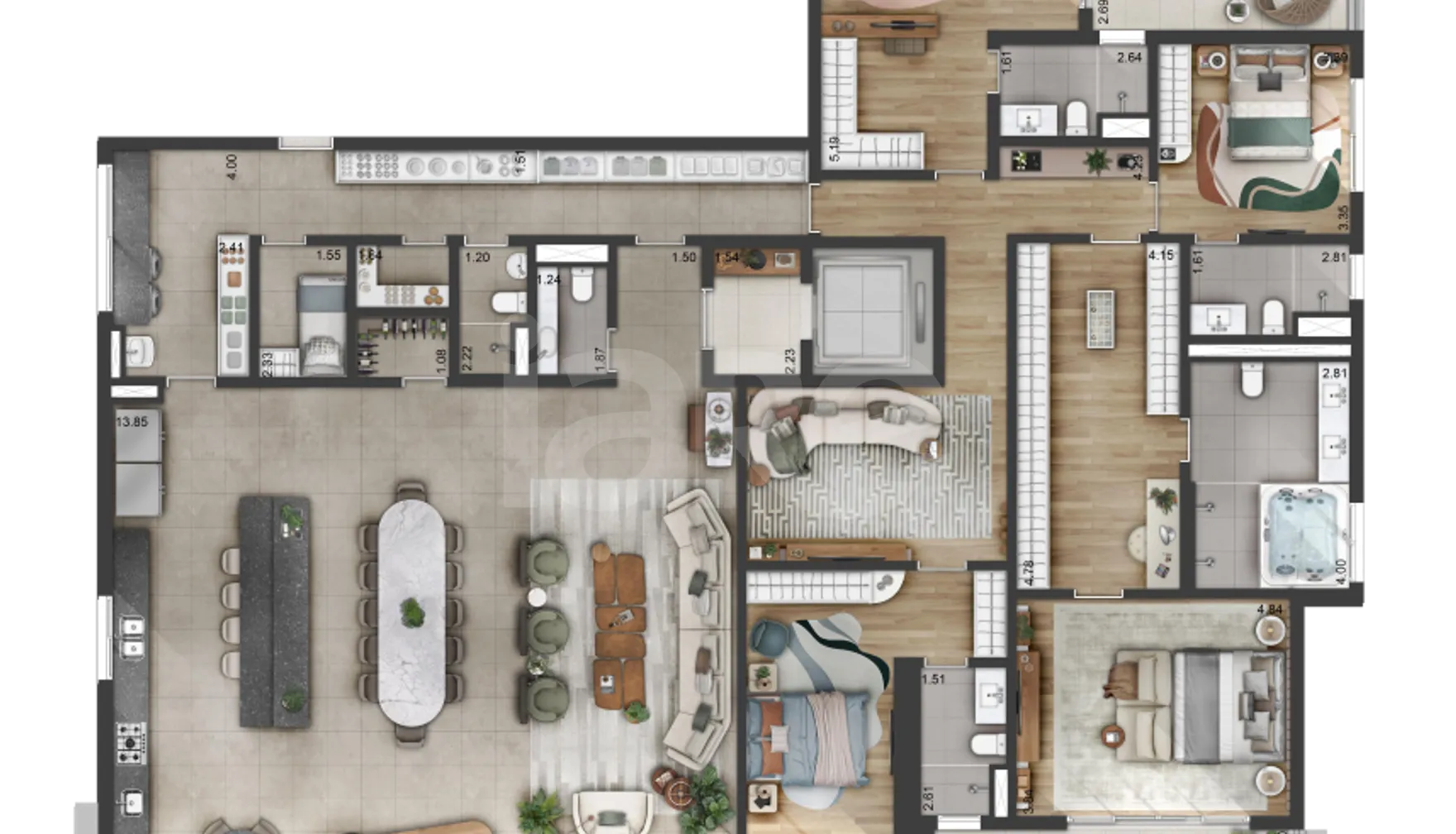 Planta — Garden 340 m²