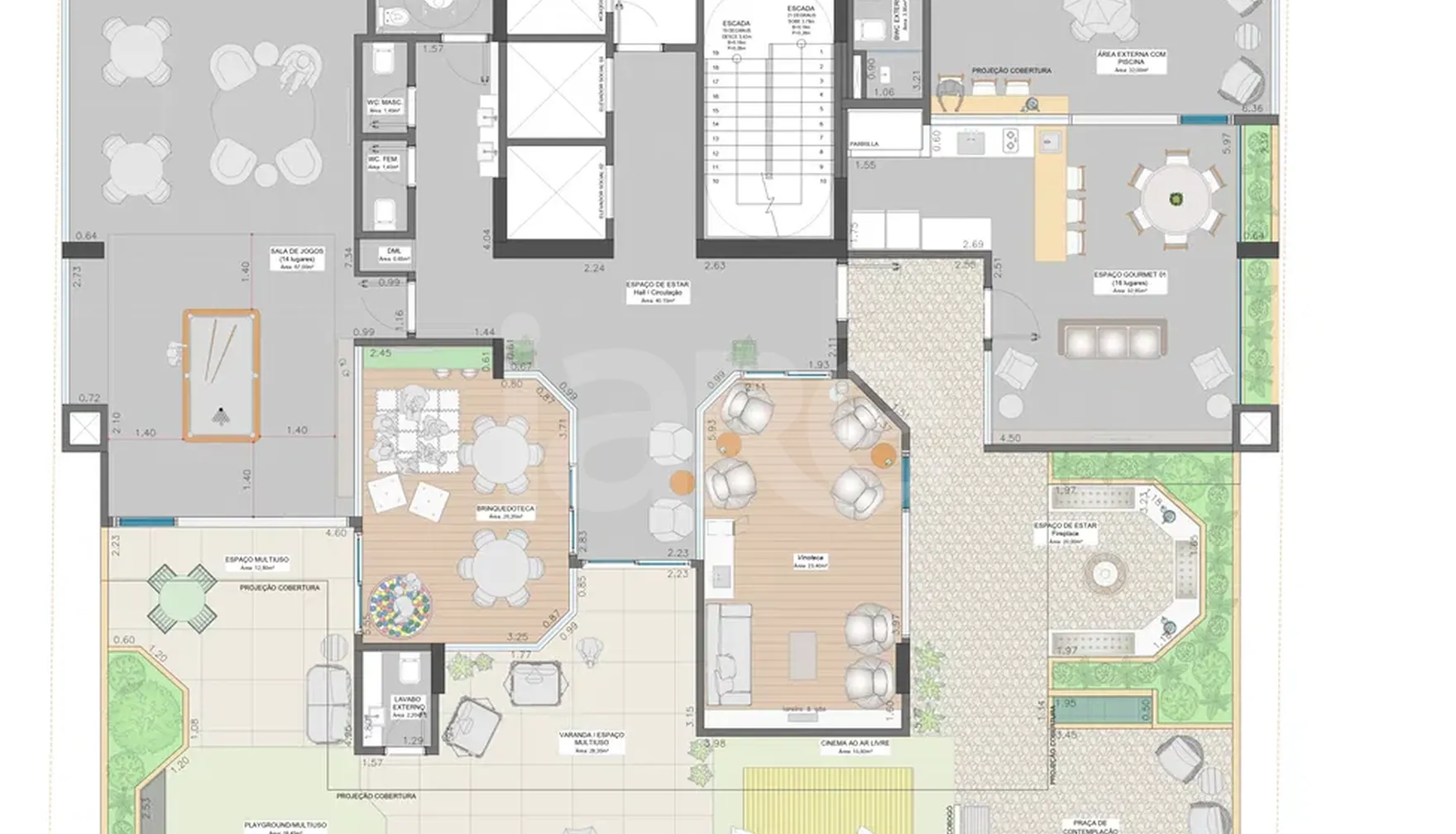Planta — Pavimento rooftop