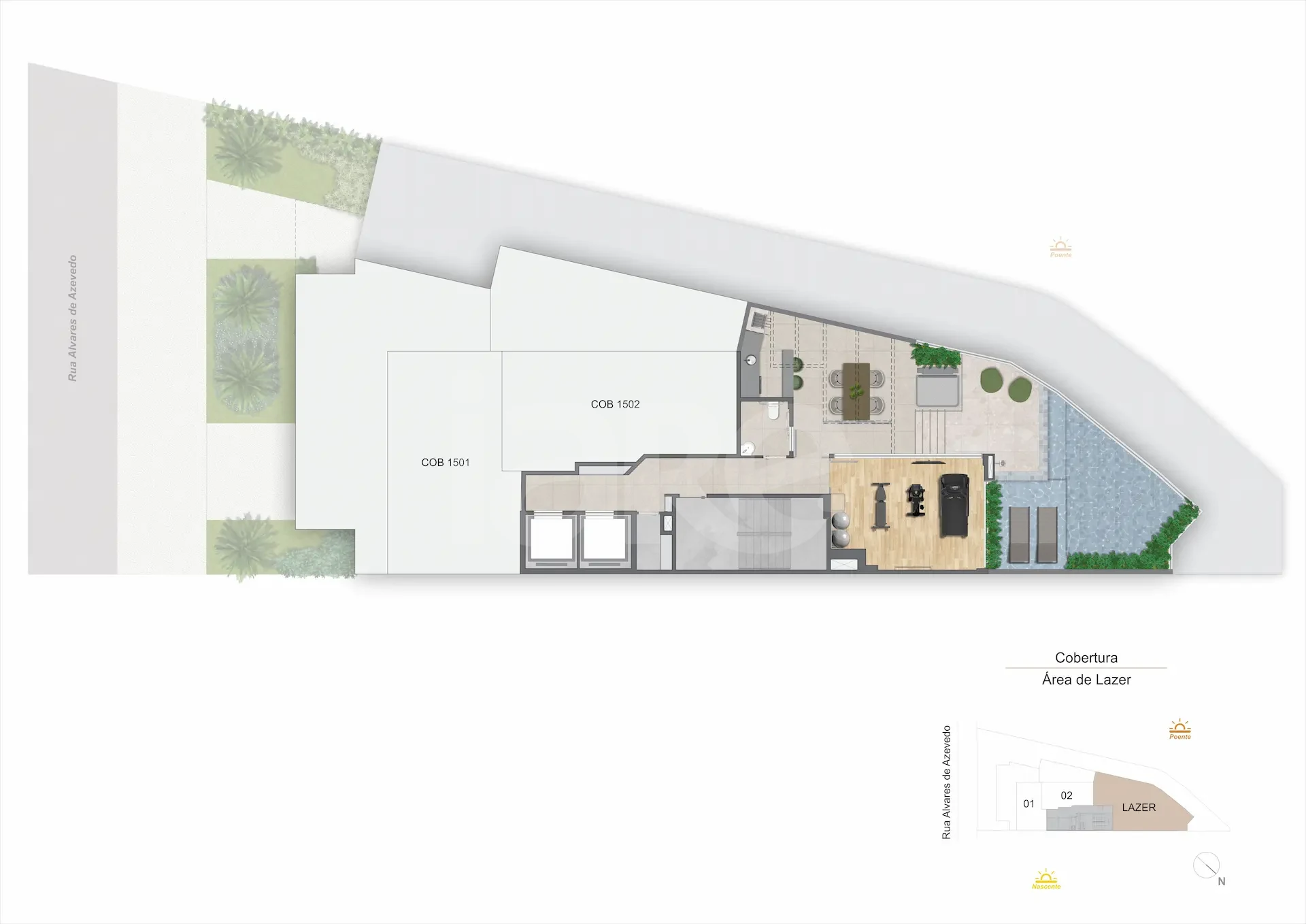 Planta — Pavimento rooftop
