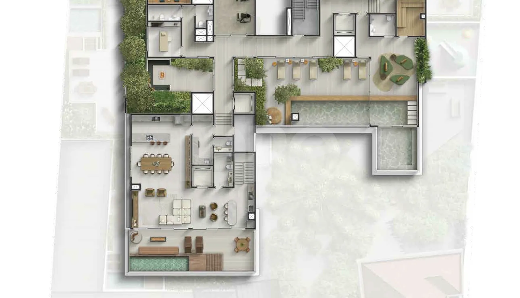 Planta — Pavimento rooftop