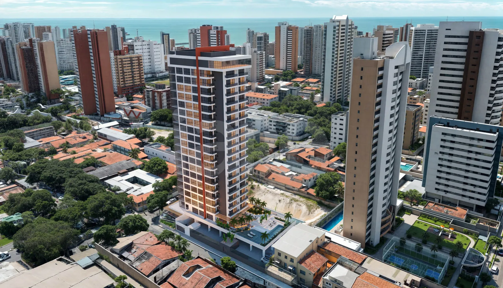J.Studios Barão - Studio com 25,24 m², em Meireles — Studio 1 quarto em Meireles, Fortaleza | iaRe