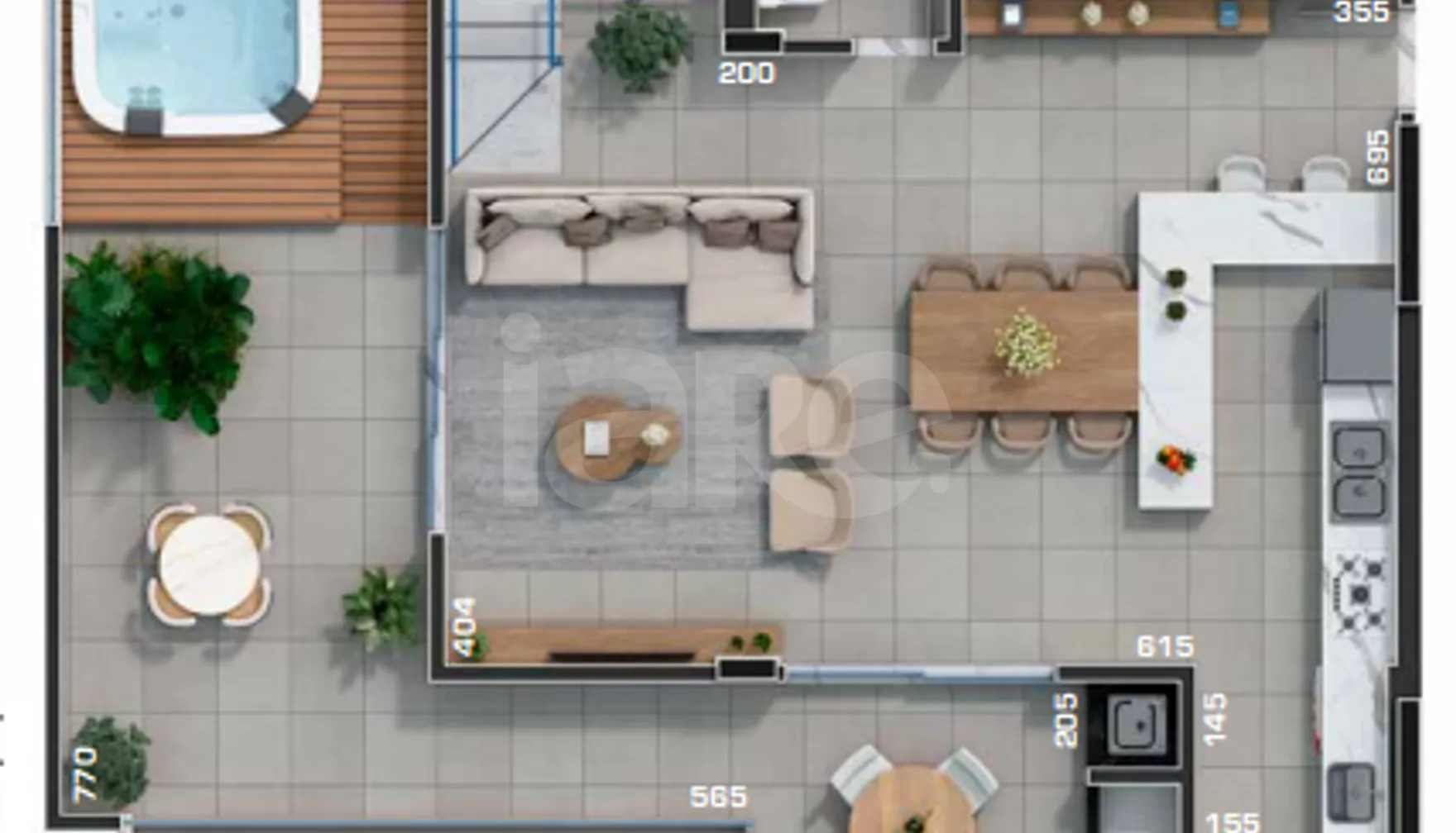 Planta — Cobertura Duplex 142,54 m²