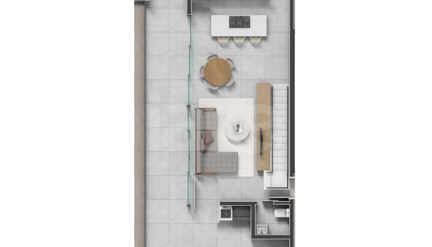 Planta — Cobertura Duplex 195,65 m²