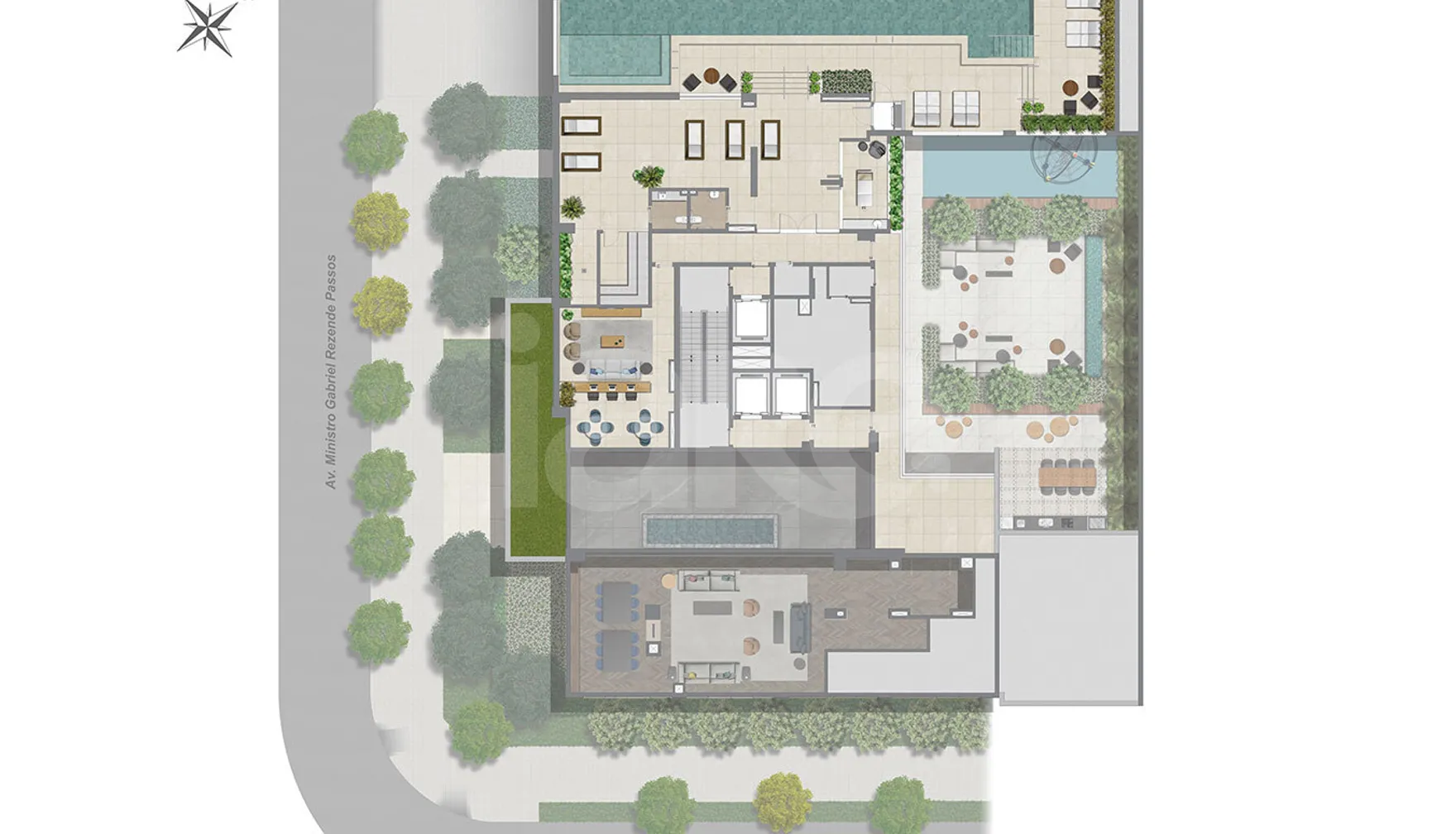 Planta — Pavimento lazer