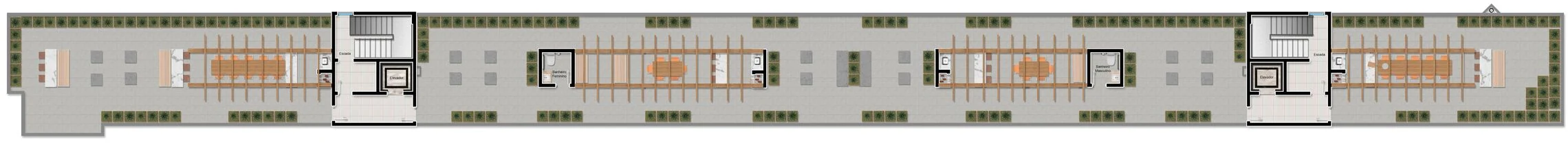 Planta — Pavimento cobertura