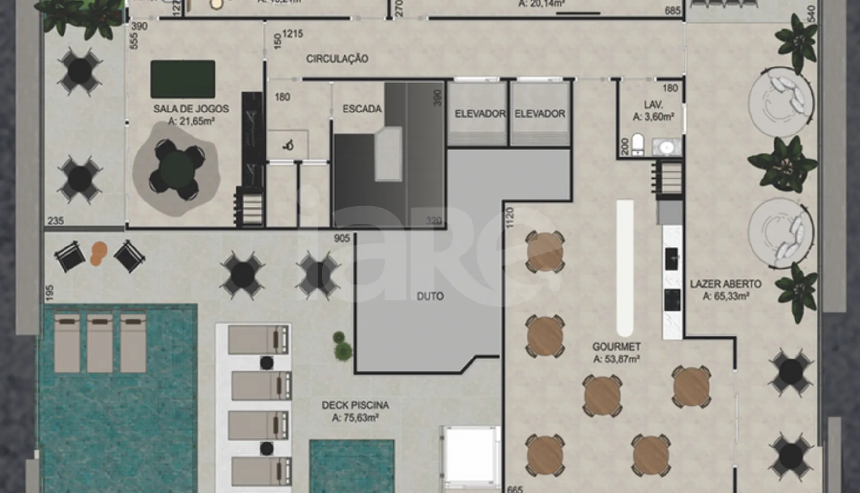 Planta — Pavimento rooftop