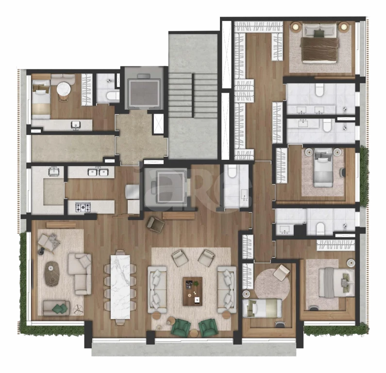 Planta — Apartamento 288,59 m²