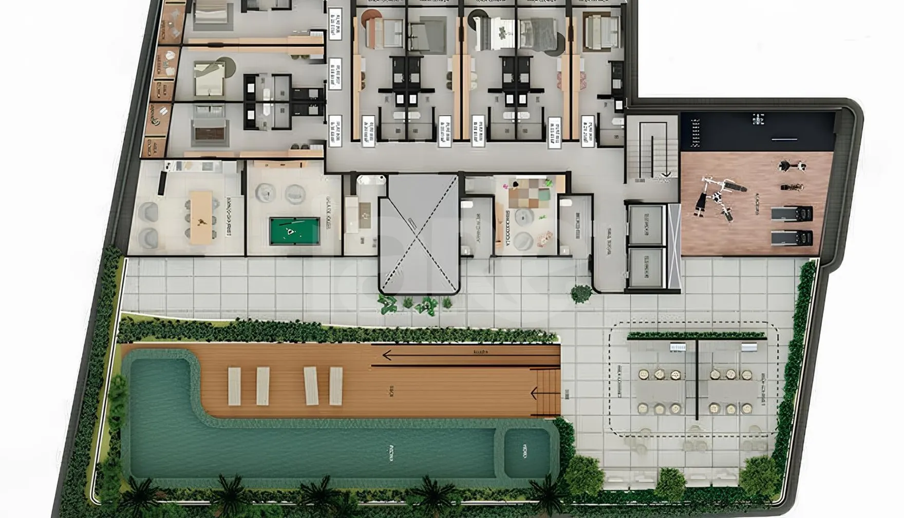 Planta — Pavimento lazer