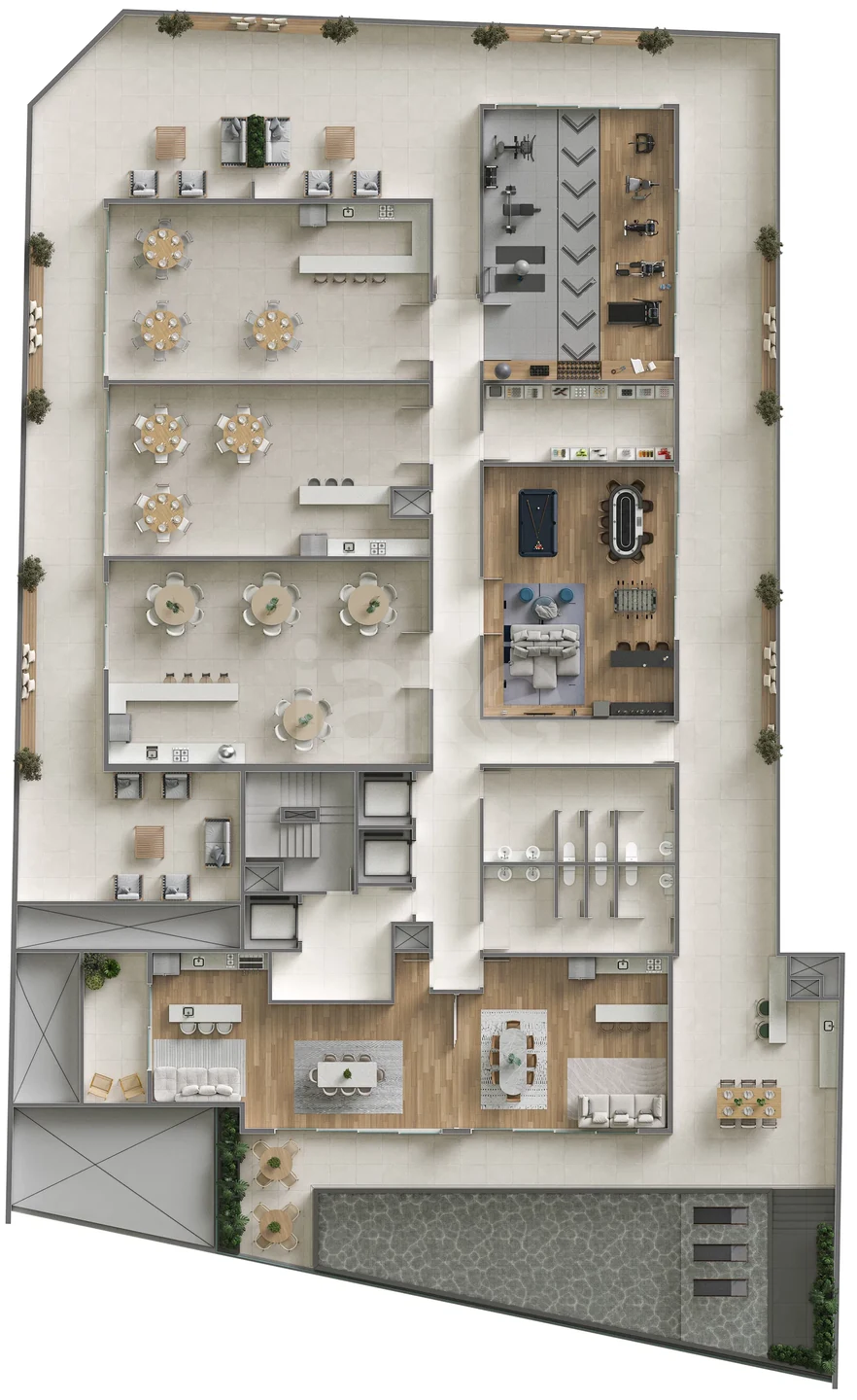 Planta — Pavimento lazer