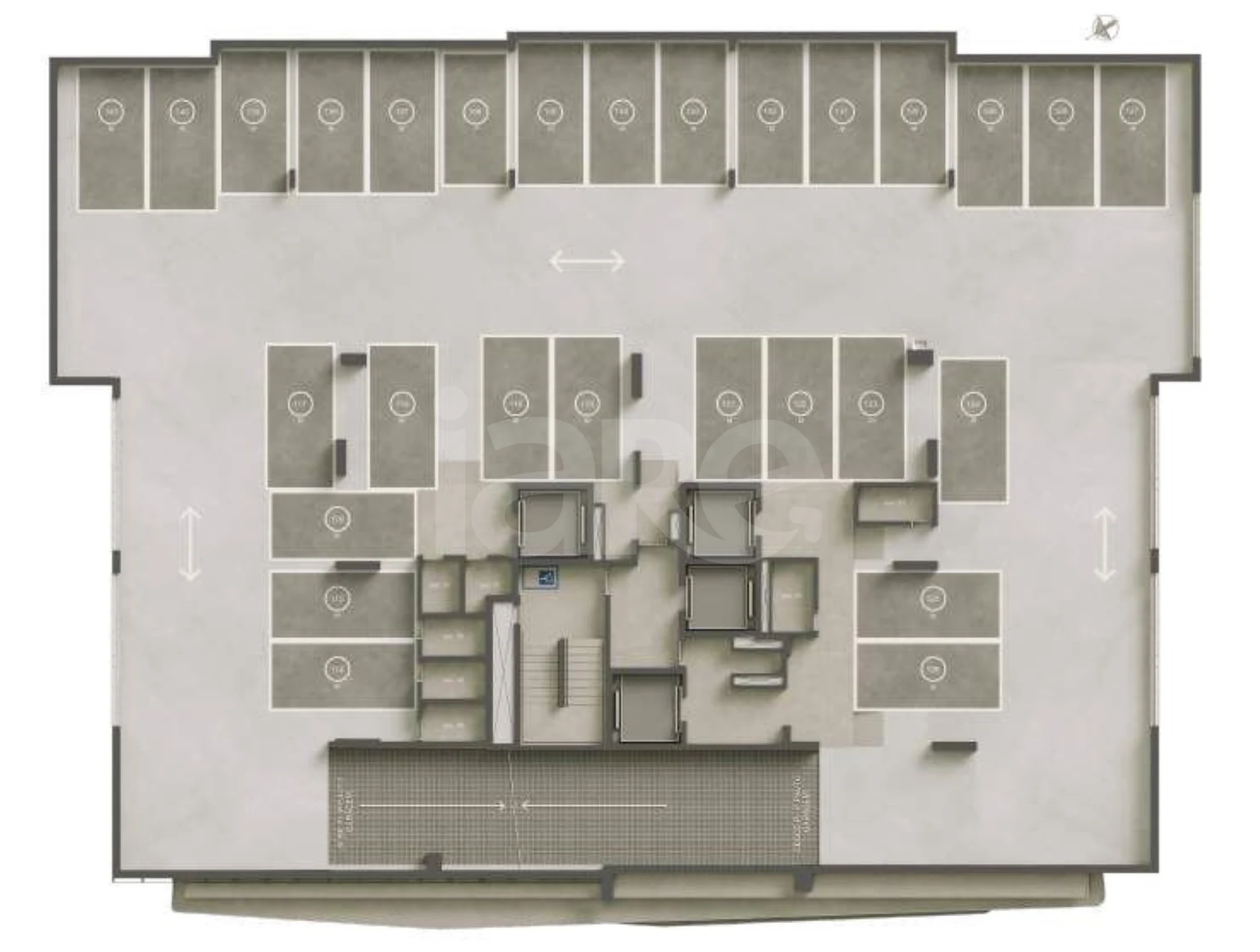 Planta — Pavimento garagem 02