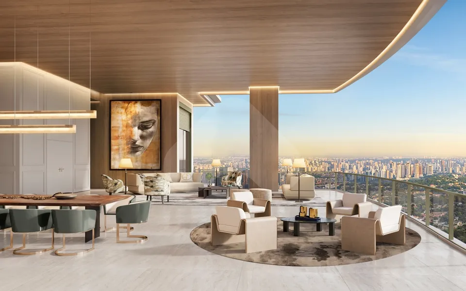 Vista Cyrela Milano - Apartamento com 348 m², em Jardim Guedala — foto 2