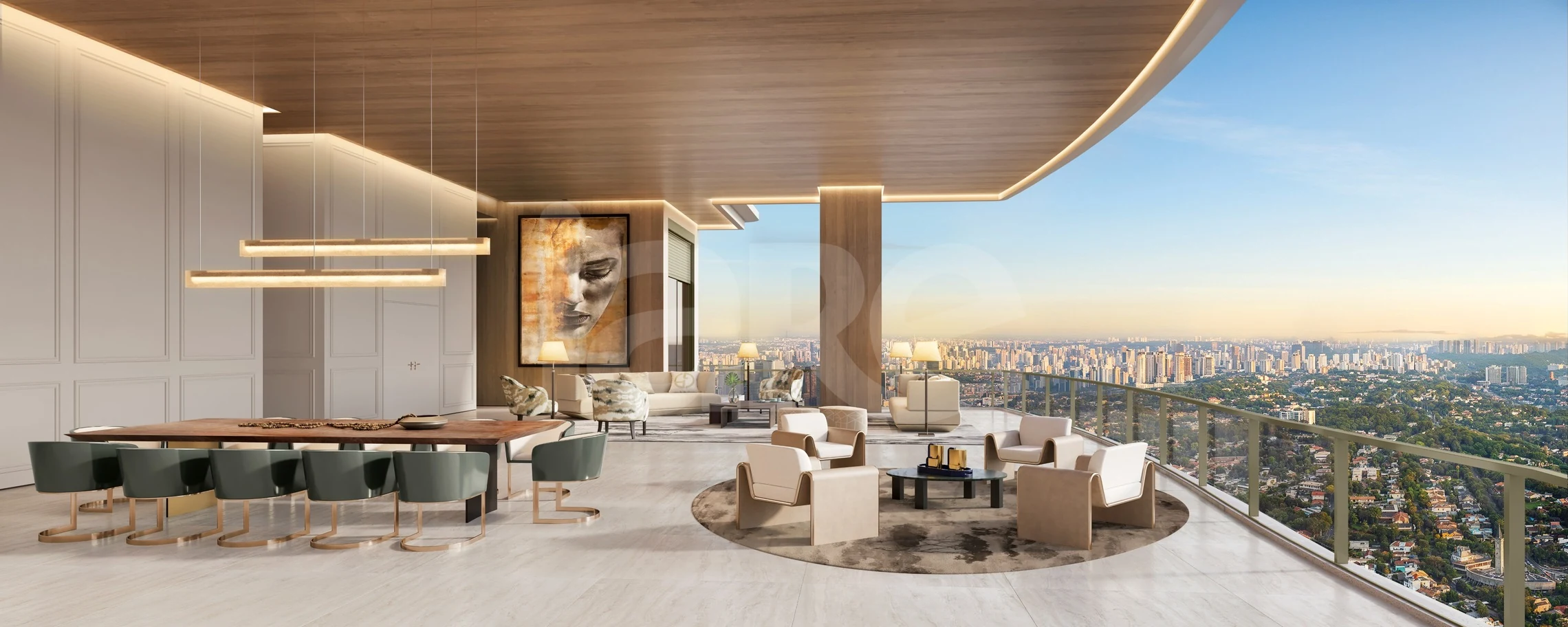 Vista Cyrela Milano - Apartamento com 395 m², em Jardim Guedala — foto 2