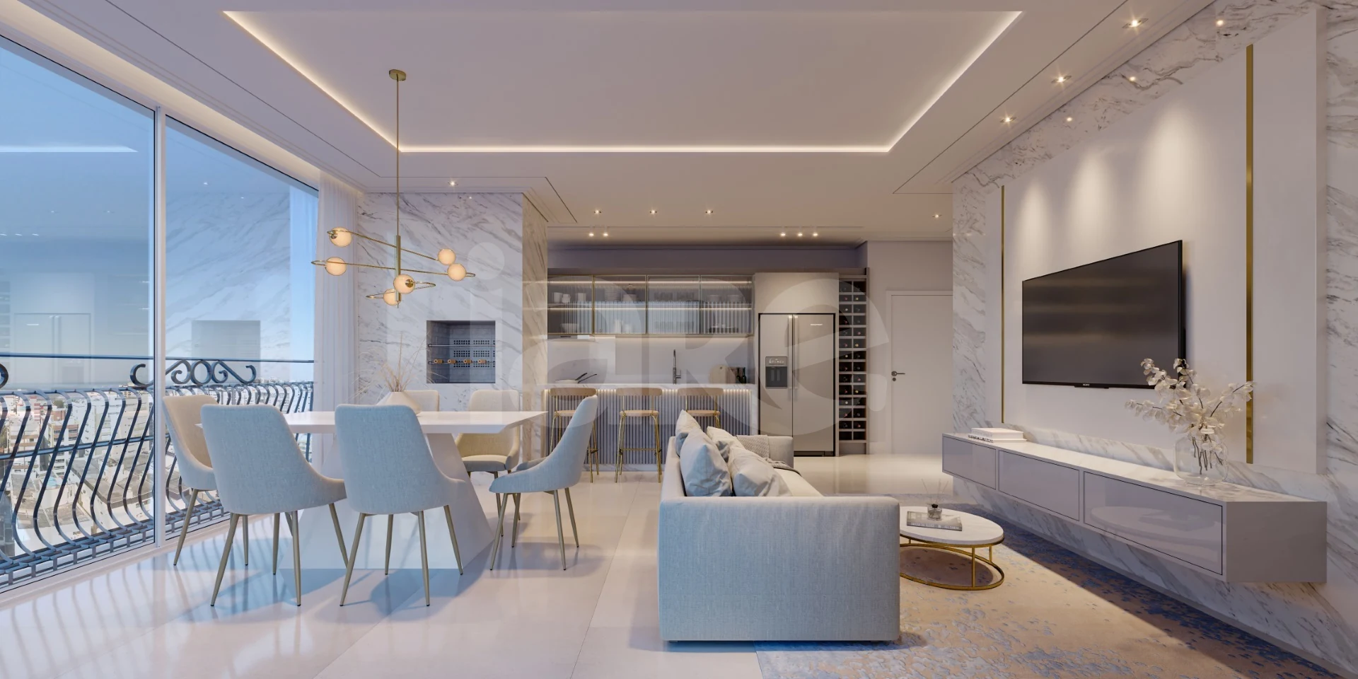 Beach Sky - Garden com 152,28 m², em Centro — foto 2