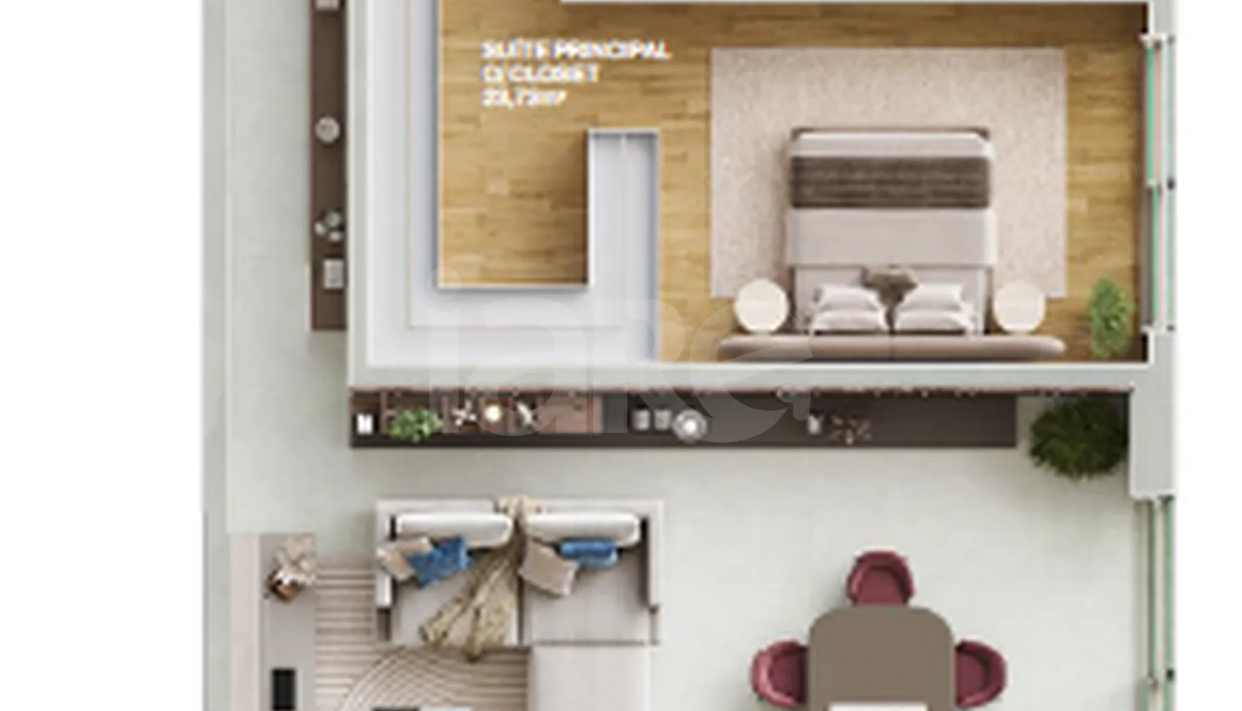 Planta — Apartamento 173,32 m²