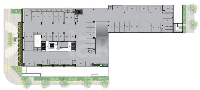 Planta — Pavimento garagem 1