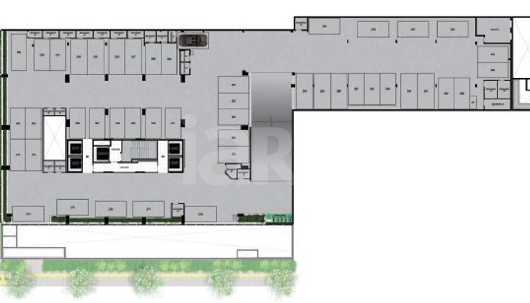 Planta — Pavimento garagem 1