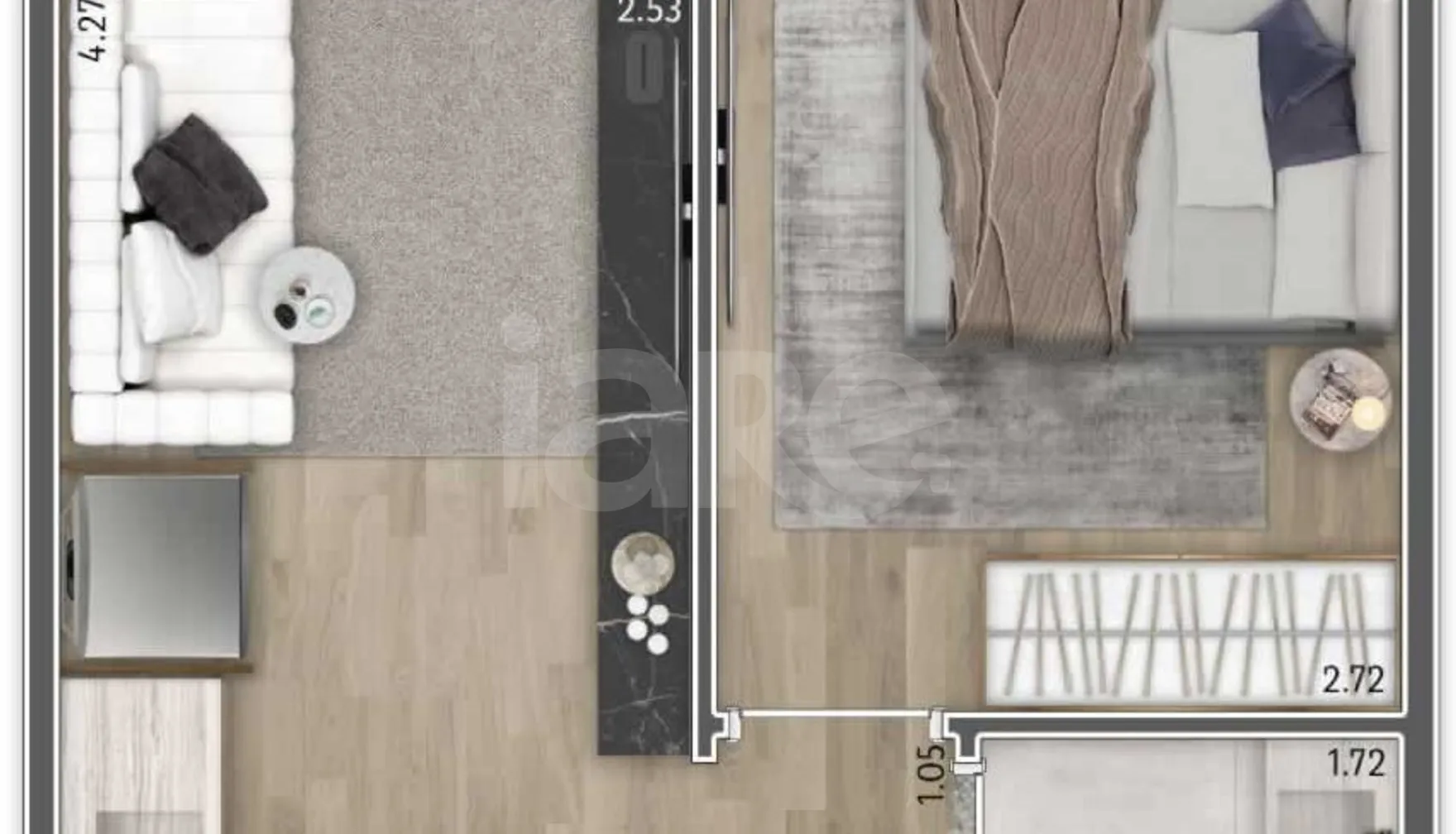Planta — Apartamento 30,41 m²