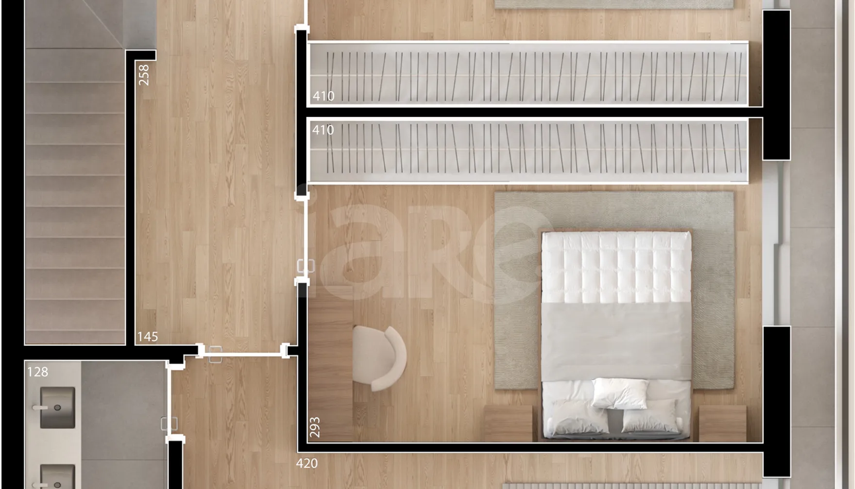 Planta — Cobertura Duplex 123,61 m²