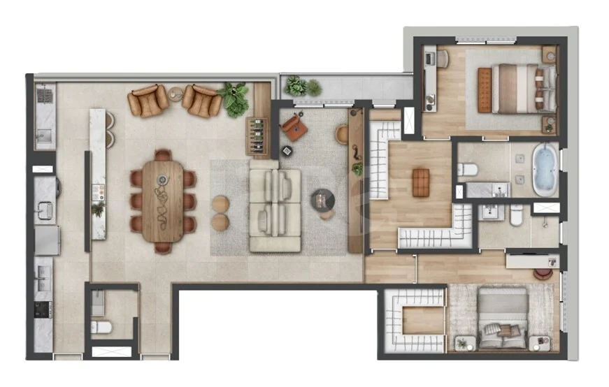 Planta — Garden 113,65 m²