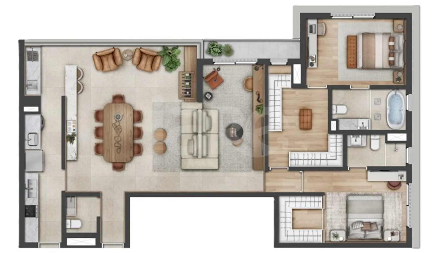 Planta — Garden 113,65 m²