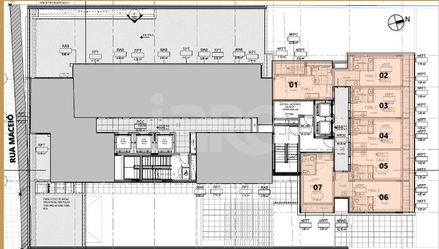 Planta — Pavimento 1º andar