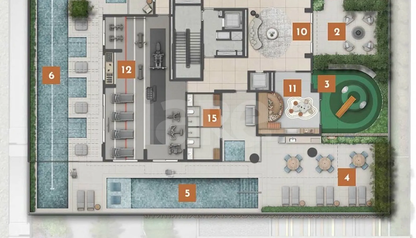 Planta — Pavimento lazer